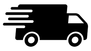 Black Vector Delivery Truck